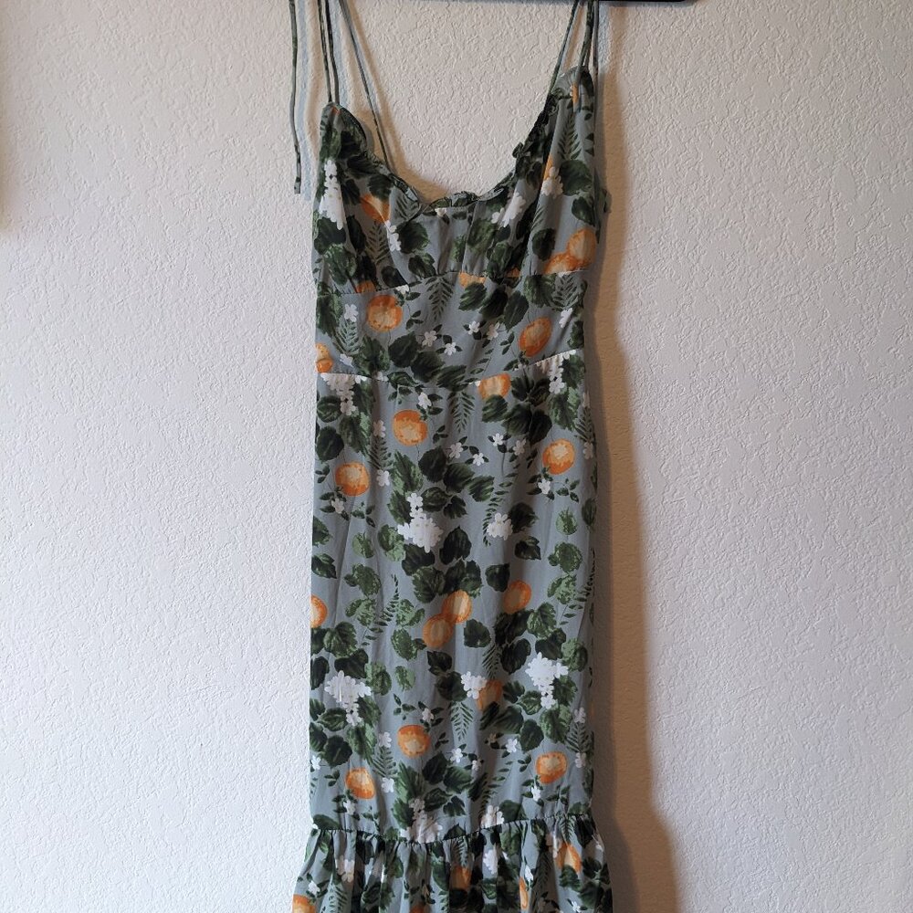 Omi+Studio Reformation (reproduction) Embry dress orange grove